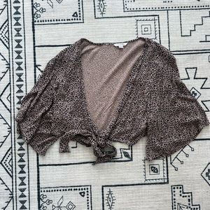 American Eagle cheetah top tie in front (set sold separately because diff sizes)
